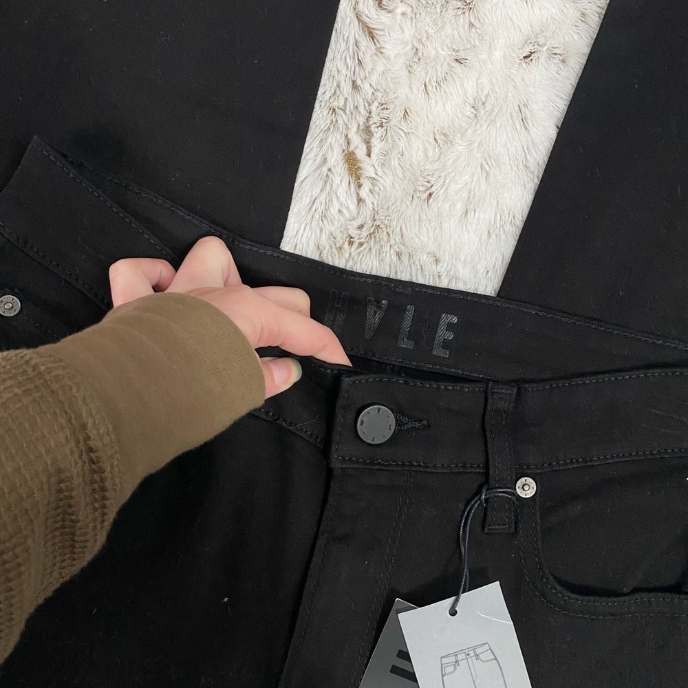 Cropped Black Skinny Jeans | HALE Women Skinny Jeans | Women Crop Jeans Size 27 - Picture 8 of 15